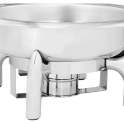 Royal Catering - Chafing dish - Rund med visningsfönster - 5,5 L - 1 bränslecell