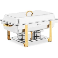 Royal Catering - Chafing dish - GN 1/1 - Guldaccenter - 9 L - 2 Bränsleceller