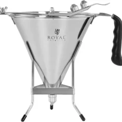 Royal Catering - Doseringstratt - 1,8 L - Rostfritt stål - 3 spritstyllar - Ergonomiskt handtag