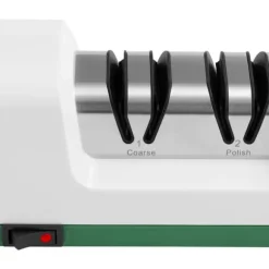 Royal Catering - Elektrisk diamant-knivslip - 2 nivåer - 20° - Vit