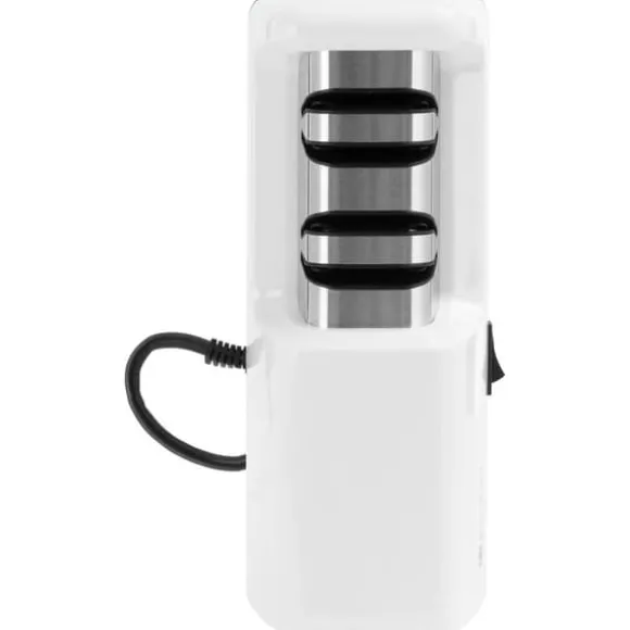 Royal Catering - Elektrisk diamant-knivslip - 2 nivåer - 20° - Vit