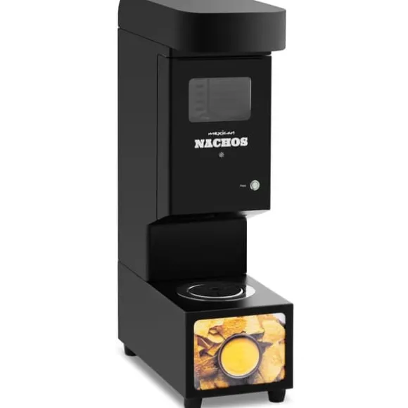 Royal Catering - Professionell såsdispenser - Nacho-ost - Modern design - 3,5 l - 55 - 80 °C - Svart