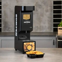 Royal Catering - Professionell såsdispenser - Nacho-ost - Modern design - 3,5 l - 55 - 80 °C - Svart