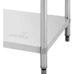 Royal Catering - Rostfri arbetsbänk - 100 x 70 cm - 250 kg lastkapacitet