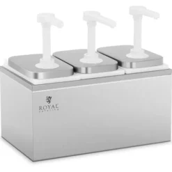 Royal Catering - Såsdispenser - 3 pumpar - 3 x 2 l