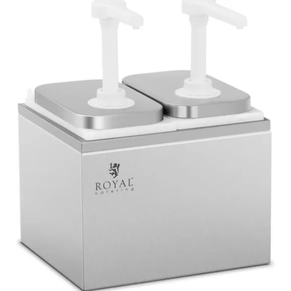 Royal Catering - Såsdispenser - 2 pumpar - 2 x 2 l