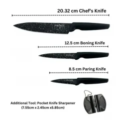 Royalty Line RL-MB3B 3st Knivset med mini knivslip