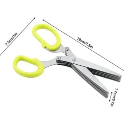 Örtsax, multifunktions 5-lagers kökssax i rostfritt stål, strimlad strimlad strimlad verktyg[985]