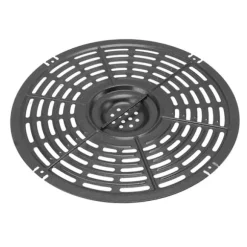 Rund fritösplatta med fritös med silikonborste och hylsa - 22 cm / 8,7 tum