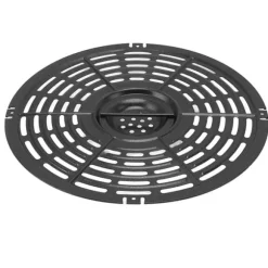 Rund fritösplatta med fritös med silikonborste och hylsa - 22 cm / 8,7 tum