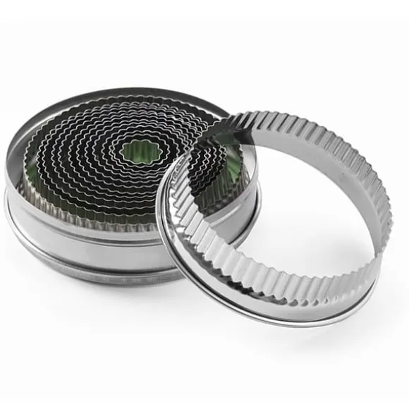 Rund korrugerad skärform för kakor, diameter. 18 - 108 mm Hendi 674413