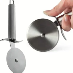 Rund pizzaskärare i stål, 20,5 cm