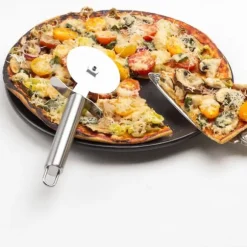 Rund pizzaskärare i stål, 20,5 cm