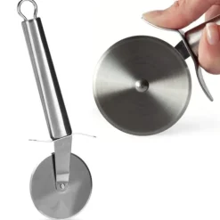 Rund pizzaskärare i stål, 21 cm