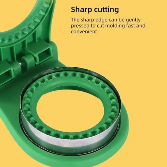 Rund smörgåsform för barn, söt präglingsverktyg för frukostbröd, kreativt gör-det-själv-verktygsset för risbollar (röd)