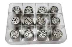 Russian Piping Tips 12 st Set Ryska tyllar Nozzles XXL Tyll