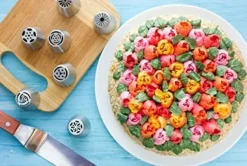 Russian Piping Tips 12 st Set Ryska tyllar Nozzles XXL Tyll