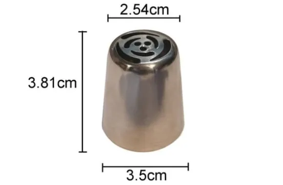 Russian Piping Tips 12 st Set Ryska tyllar Nozzles XXL Tyll