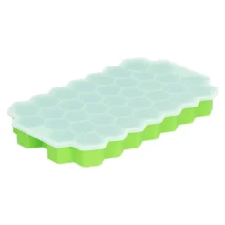 37-rutigt cellformad isform med silikonlock Livsmedelsgodkänd isbitsform för bar HomeGreen