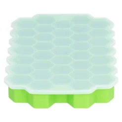 37-rutigt cellformad isform med silikonlock Livsmedelsgodkänd isbitsform för bar HomeGreen