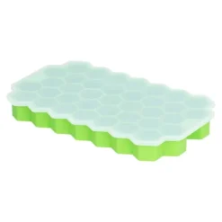 37-rutigt cellformad isform med silikonlock Livsmedelsgodkänd isbitsform för bar HomeGreen