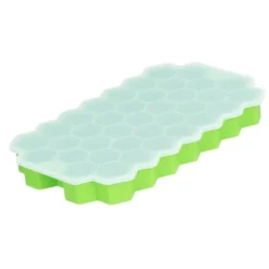 37-rutigt cellformad isform med silikonlock Livsmedelsgodkänd isbitsform för bar HomeGreen