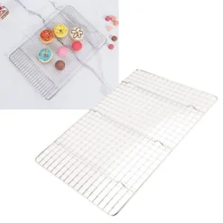 Rutigt kylställ 304 rostfritt stål rutnät Deformationsmotstånd Bakgaller för hembakeri Brödkaka Cookie