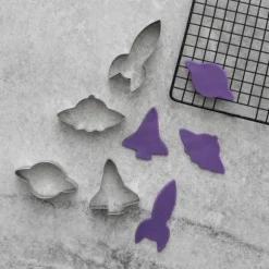 Rymdskepp Utstickare 4st | Rostfritt Stål