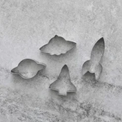 Rymdskepp Utstickare 4st | Rostfritt Stål