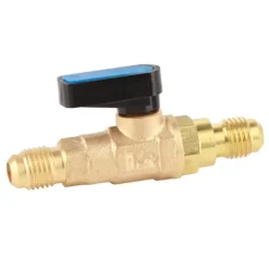 1/4SAE Verktyg för luftkonditionering, kylskåp, köldmediumreglerventil, adapter, fluorkulventil