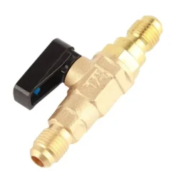 1/4SAE Verktyg för luftkonditionering, kylskåp, köldmediumreglerventil, adapter, fluorkulventil