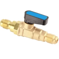 1/4SAE Verktyg för luftkonditionering, kylskåp, köldmediumreglerventil, adapter, fluorkulventil