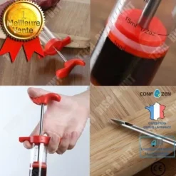 Saftspruta för såser - CONFO® - 30ml - Plast och rostfritt stål - Fin nål - Precisionsinjektion