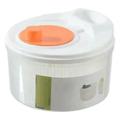 Sallad Spinner Manuell Sallad Spinner 3L Stor kapacitet Grönsakstvättmaskin Torktumlare Avloppssil med skål och durkslag