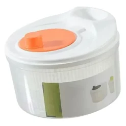 Sallad Spinner Manuell Sallad Spinner 3L Stor kapacitet Grönsakstvättmaskin Torktumlare Avloppssil med skål och durkslag