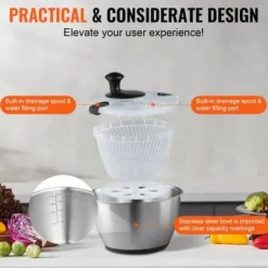 Salladslunga, 25x25x21 cm, Rostfritt stål