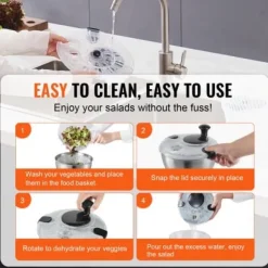 Salladslunga, 25x25x21 cm, Rostfritt stål