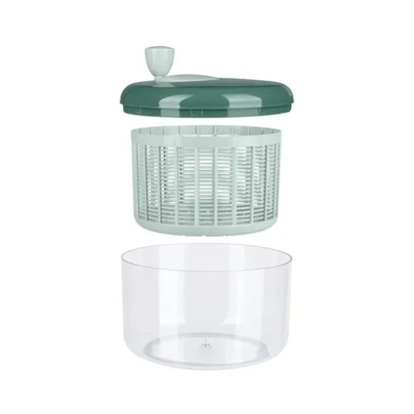 Salladsslunga - LIVOO - MEN433 - 3,5 L - Manuell centrifugering - Lock med avrinningshål - Tål maskindisk