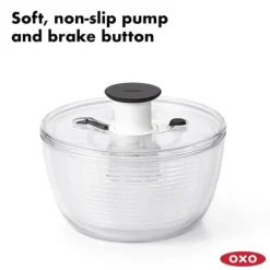 Salladsslunga | Ört-, frukt- och salladstvätt | Kompakt och effektivt köksredskap för färska grönsaker