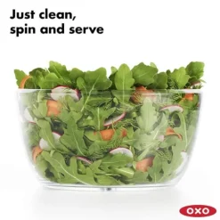 Salladsslunga | Ört-, frukt- och salladstvätt | Kompakt och effektivt köksredskap för färska grönsaker