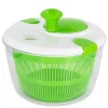 Salladsslunga Salladstork av plast i grönt med 25 x 21,5 cm storlek - Köksredskap med vev för att tvätta sallad eller grönsaker