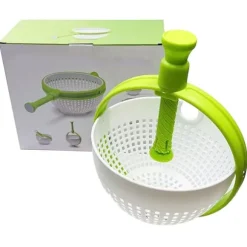 Salladssnurra - Snabbtorkande roterande avloppskorg för frukt och grönsaker