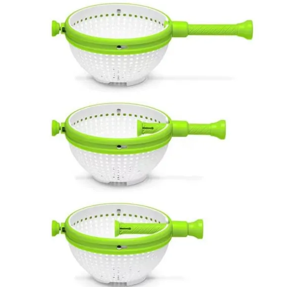 Salladssnurra - Snabbtorkande roterande avloppskorg för frukt och grönsaker