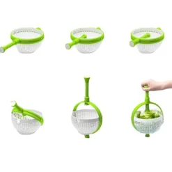 Salladssnurra - Snabbtorkande roterande avloppskorg för frukt och grönsaker