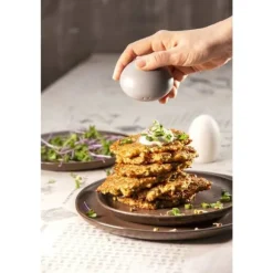 Salt och peppar Tescoma - 387320 - , Fancy Home Stones, Set med salt- och pepparkar, bordsdesign, keramik, vit, grå