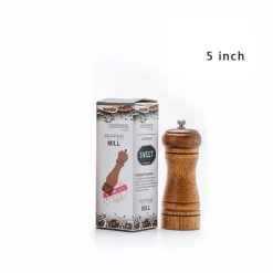 Salt- och Pepparkvarn 12,7 cm Trä - 2-pack