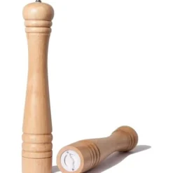 Salt- och pepparkvarn 30 cm i hållbar gummiträ och keramik