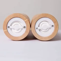 Salt- och pepparkvarn 30 cm i hållbar gummiträ och keramik