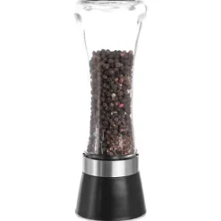 Salt- och pepparkvarn i glas, 2 stycken, 18,5 cm