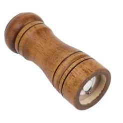 Salt- och pepparkvarn i trä - Justerbar keramisk slipmekanism - Kvarn för hemmakök 14,3x5,5 cm